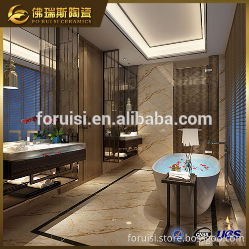 Item:FD-M69225 Golden Polished Glazed Tile Bathroom Designs of Baths Interior Decoration